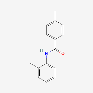 molecular formula C15H15NO B3426937 4-methyl-N-(2-methylphenyl)benzamide CAS No. 55577-26-9