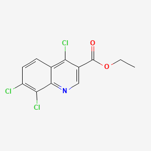 molecular formula C12H8Cl3NO2 B3427123 Ethyl 4,7,8-trichloroquinoline-3-carboxylate CAS No. 56824-89-6