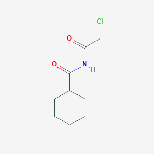 molecular formula C9H14ClNO2 B3427139 N-(2-chloroacetyl)cyclohexanecarboxamide CAS No. 568560-87-2