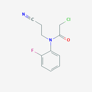 2-chloro-N-(2-cyanoethyl)-N-(2-fluorophenyl)acetamide