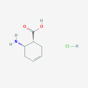 molecular formula C7H12ClNO2 B3427211 cis-6-Amino-3-cyclohexene-1-carboxylic acid hydrochloride CAS No. 57266-56-5