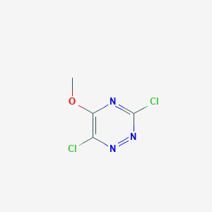 molecular formula C4H3Cl2N3O B3427248 3,6-Dichloro-5-methoxy-1,2,4-triazine CAS No. 57857-39-3