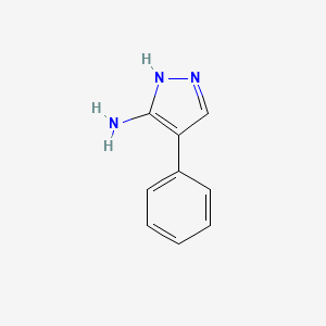 molecular formula C9H9N3 B3427258 4-phenyl-1H-pyrazol-5-amine CAS No. 57999-06-1
