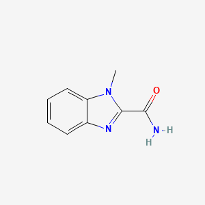 molecular formula C9H9N3O B3427270 1-methyl-1H-1,3-benzodiazole-2-carboxamide CAS No. 5805-75-4
