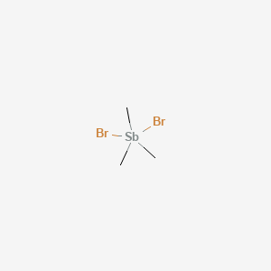 molecular formula C3H9Br2Sb B3427309 Trimethylantimony dibromide CAS No. 5835-64-3
