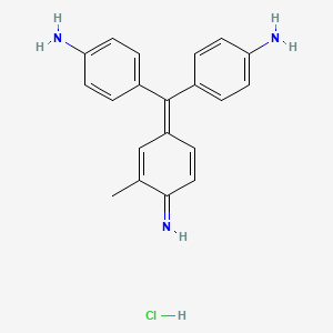 molecular formula C20H20ClN3 B3427368 Basic violet 14 CAS No. 58969-01-0