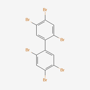 molecular formula C12H4Br6 B3427396 2,2',4,4',5,5'-Hexabromobiphenyl CAS No. 59080-40-9