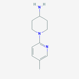 molecular formula C11H17N3 B3427454 1-(5-Methylpyridin-2-yl)piperidin-4-amine CAS No. 596817-94-6