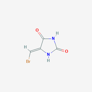 molecular formula C4H3BrN2O2 B3427465 5-(Bromomethylene)imidazolidine-2,4-dione CAS No. 597528-07-9