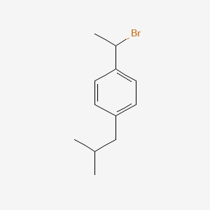 molecular formula C12H17Br B3427472 1-(1-bromoethyl)-4-(2-methylpropyl)benzene CAS No. 59771-01-6