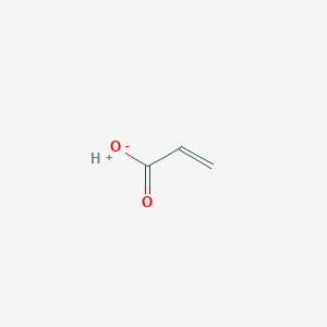 molecular formula C3H4O2<br>CH2CHCOOH<br>C3H4O2<br>CH2=CHCOOH B3427523 Acrylic Acid CAS No. 59913-86-9