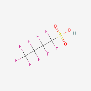 molecular formula C4HF9O3S<br>C4F9SO3H B3427524 Perfluorobutanesulfonic acid CAS No. 59933-66-3