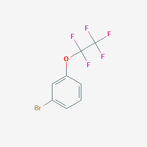 molecular formula C8H4BrF5O B3427528 1-Bromo-3-(1,1,2,2,2-pentafluoroethoxy)benzene stabilized over potassium carbonate CAS No. 59935-56-7