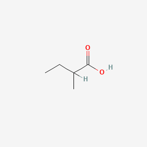 molecular formula C5H10O2 B3427536 2-Methylbutanoic acid CAS No. 9007-16-3