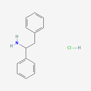molecular formula C14H16ClN B3427540 1,2-Diphenylethylamine hydrochloride CAS No. 60000-09-1