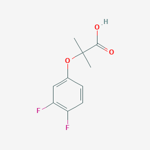 molecular formula C10H10F2O3 B3427603 2-(3,4-Difluorophenoxy)-2-methylpropanoic acid CAS No. 605680-38-4