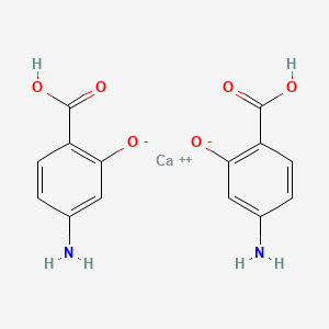 molecular formula C14H18CaN2O9 B3427611 Aminosalicylate calcium CAS No. 6059-16-1