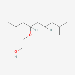 molecular formula C14H30O2 B3427641 Ethanol, 2-[[3,5-dimethyl-1-(2-methylpropyl)hexyl]oxy]- CAS No. 60828-78-6