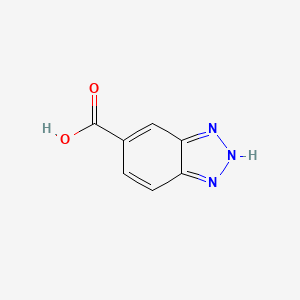 molecular formula C7H5N3O2 B3427654 1H-苯并三唑-5-羧酸 CAS No. 60932-58-3