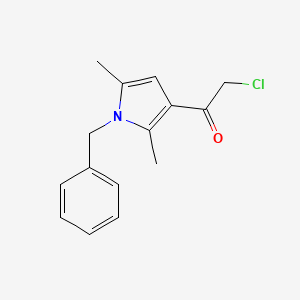 molecular formula C15H16ClNO B3427662 1-(1-Benzyl-2,5-dimethyl-1h-pyrrol-3-yl)-2-chloroethan-1-one CAS No. 610274-26-5