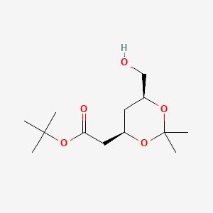 molecular formula C13H24O5 B3427676 tert-butyl 2-[(4R,6S)-6-(hydroxymethyl)-2,2-dimethyl-1,3-dioxan-4-yl]acetate CAS No. 611205-80-2