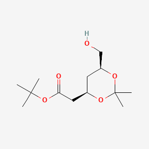 molecular formula C13H24O5 B3427676 (4R-Cis)-6-Hydroxymethyl-2,2-dimethyl-1,3-dioxane-4-acetic acid 1,1-dimethylethyl ester CAS No. 611205-80-2