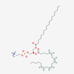 B3427683 2-azaniumylethyl (2R)-2-[(5Z,8Z,11Z,14Z)-icosa-5,8,11,14-tetraenoyloxy]-3-(octadecanoyloxy)propyl phosphate CAS No. 61216-62-4
