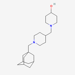 1-[[1-(1-Adamantylmethyl)-4-piperidyl]methyl]piperidin-4-ol