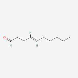 molecular formula C10H18O B3428172 trans-4-Decen-1-al CAS No. 65405-70-1