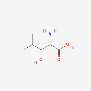 molecular formula C6H13NO3 B3428289 2-Amino-3-hydroxy-4-methylpentanoic acid CAS No. 6645-45-0
