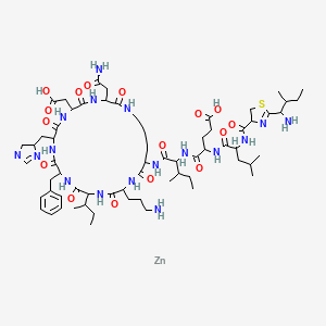 molecular formula C66H103N17O16SZn B3428439 Albac CAS No. 68038-70-0
