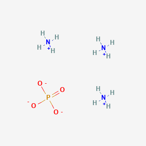 molecular formula H12N3O4P B3428527 Phosphoric acid, ammonium salt (1:3) CAS No. 68333-79-9