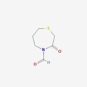 3-Oxo-1,4-thiazepane-4-carbaldehyde