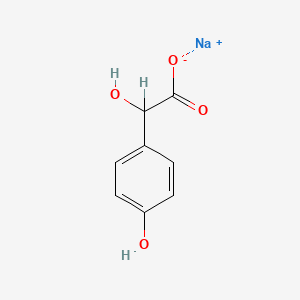 molecular formula C8H7NaO4 B3428834 Sodium 2-hydroxy-2-(4-hydroxyphenyl)acetate CAS No. 70013-61-5