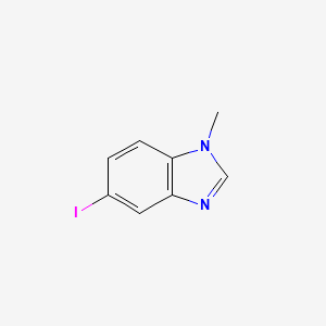 molecular formula C8H7IN2 B3428900 5-iodo-1-methyl-1H-1,3-benzodiazole CAS No. 705262-59-5