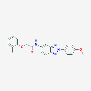 molecular formula C22H20N4O3 B342914 N-[2-(4-methoxyphenyl)-2H-1,2,3-benzotriazol-5-yl]-2-(2-methylphenoxy)acetamide 