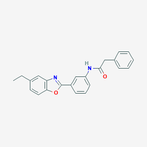 molecular formula C23H20N2O2 B342924 N-[3-(5-ethyl-1,3-benzoxazol-2-yl)phenyl]-2-phenylacetamide 