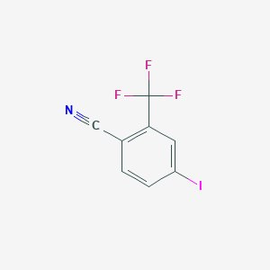 molecular formula C8H3F3IN B034293 4-Iodo-2-(trifluoromethyl)benzonitrile CAS No. 101066-87-9