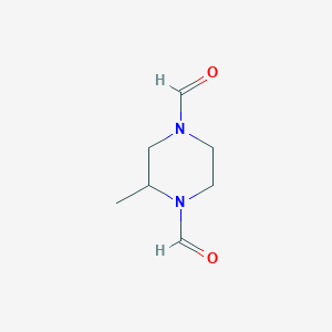 molecular formula C7H12N2O2 B3429600 2-Methylpiperazine-1,4-dicarbaldehyde CAS No. 75336-90-2