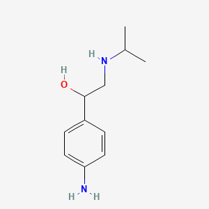 molecular formula C11H18N2O B3429727 1-(4-Amino-phenyl)-2-isopropylamino-ethanol CAS No. 7662-24-0