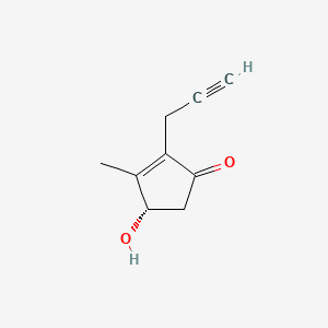 (4S)-4-Hydroxy-3-methyl-2-prop-2-ynyl-cyclopent-2-EN-1-one