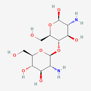 molecular formula C12H24N2O9 B3429774 beta-D-glucosaminyl-(1->4)-beta-D-glucosamine CAS No. 77224-08-9