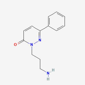 molecular formula C13H15N3O B3429789 2-(3-aminopropyl)-6-phenylpyridazin-3(2H)-one CAS No. 77375-78-1