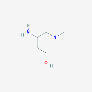 molecular formula C6H16N2O B3429793 1-Butanol,3-amino-4-(dimethylamino)- CAS No. 773841-56-8