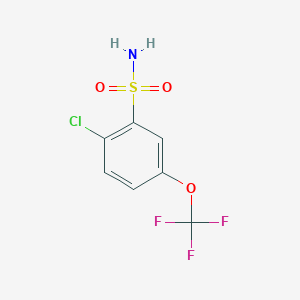 molecular formula C7H5ClF3NO3S B3429837 2-Chloro-5-(trifluoromethoxy)benzenesulfonamide CAS No. 77797-67-2