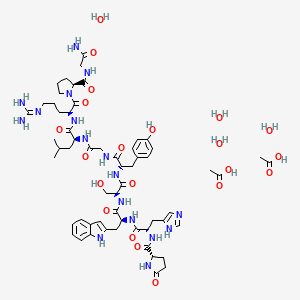 molecular formula C57H81N17O16 B3429874 Gonadorelin diacetate tetrahydrate CAS No. 78308-49-3