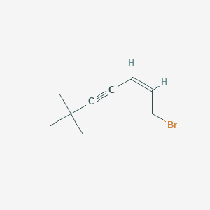 molecular formula C9H13Br B3429894 1-Bromo-6,6-dimethyl-2-ene-4-yne-heptane CAS No. 78629-19-3