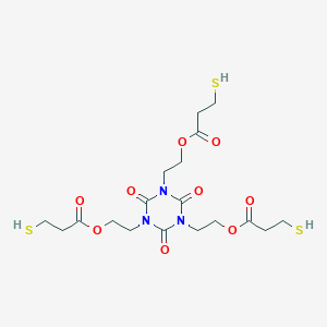 molecular formula C18H27N3O9S3 B034299 Tris[2-(3-mercaptopropionyloxy)ethyl] isocyanurate CAS No. 36196-44-8