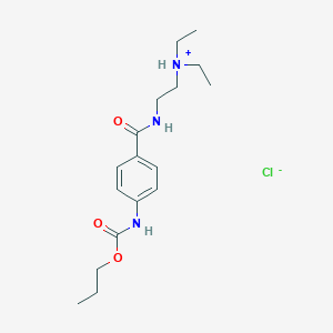 Propyl p-((2-(diethylamino)ethyl)carbamoyl)carbanilate hydrochloride