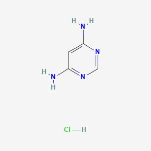 molecular formula C4H7ClN4 B3430030 4,6-Pyrimidinediamine, monohydrochloride CAS No. 79364-63-9